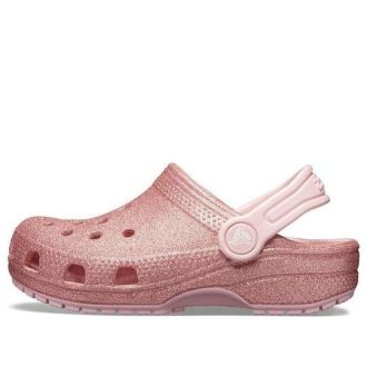Crocs (GS) Classic Glitter Clogs «Rose Pink» 205441-682