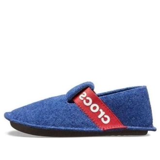 Crocs (GS) Classic Hausschuhe «Blau Rot» 205349-4O5