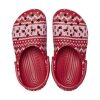 Crocs (GS) Classic Holiday Sweater Clogs «Rot Weiß» 209221-90H