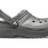 Crocs (GS) Classic Lined Clogs «Slate Grey Smoke» 203506-0EX