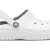 Crocs (GS) Classic Lined Clogs «Weiß Grau» 207009-10M