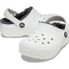 Crocs (GS) Classic Lined Clogs «Weiß Grau» 207009-10M