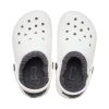 Crocs (GS) Classic Lined Clogs «Weiß Grau» 207009-10M
