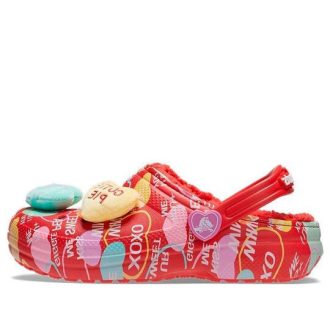 Crocs (GS) Classic Lined Elevated Sweethearts Clogs «Rot multi» 207814-610