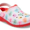 Crocs (GS) Classic Lined Elevated Sweethearts Clogs «Rot Weiß» 207738-119