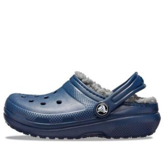 Crocs (GS) Classic Lined Glitter Clog «Blau» 207010-459