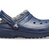 Crocs (GS) Classic Lined Glitter Clog «Blau» 207010-459