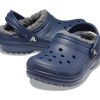 Crocs (GS) Classic Lined Glitter Clog «Blau» 207010-459