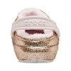 Crocs (GS) Classic Lined Glitter Clogs «Gold Pink» 207462-2UB
