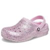 Crocs (GS) Classic Lined Glitter Clogs «Pink» 207462-6S0