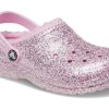 Crocs (GS) Classic Lined Glitter Clogs «Pink» 207462-6S0