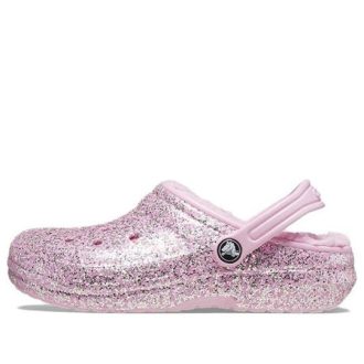 Crocs (GS) Classic Lined Glitter Clogs «Pink» 207463-6S0