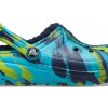 Crocs (GS) Classic Lined Marbled Clogs «Blue Tie Dye» 207238-4HQ