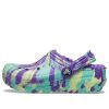 Crocs (GS) Classic Lined Marbled Clogs «Neon Purple Multi» 207238-573