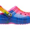 Crocs (GS) Classic Lined TieDye Graphic Clogs «Blau Pink» 206683-6RW