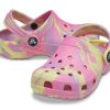 Crocs (GS) Classic Marbled Clogs «Pink Yellow» 207002-6SO
