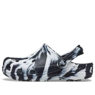 Crocs (GS) Classic Marbled Clogs «Schwarz Weiß» 207002-103