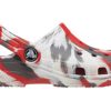 Crocs (GS) Classic Marbled Clogs «Weiß Rot Grau» 207002-884
