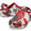 Crocs (GS) Classic Marbled Clogs «Weiß Rot Grau» 207002-884