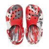 Crocs (GS) Classic Marbled Clogs «Weiß Rot Grau» 207002-884