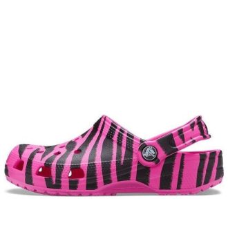 Crocs (GS) Classic Out of This World Clogs «Elektrisches Pink Schwarz» 206739-6QS