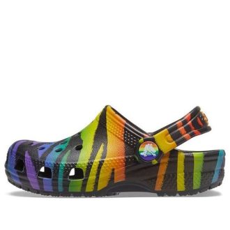 Crocs (GS) Classic Seasonal Print Clogs «Schwarz Multi» 207345-0C4