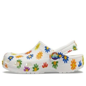 Crocs (GS) Classic Seasonal Print Clogs «Weiß Multi» 207345-94S