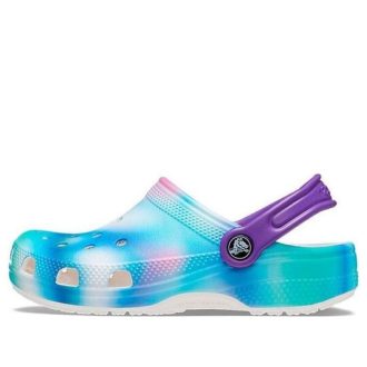 Crocs (GS) Classic Solarized Clogs «Blau Grün Lila» 207587-94S