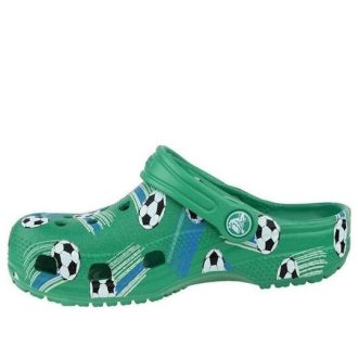 Crocs (GS) Classic Sports Ball Clogs «Grün Weiß» 206417-3TJ