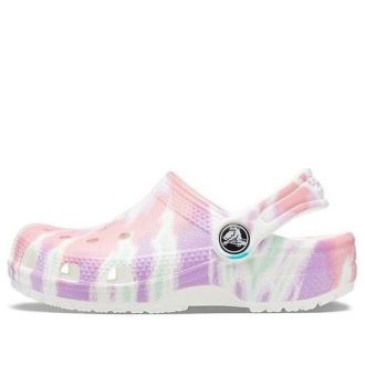 Crocs (GS) Classic Tie-Dye Graphic Clogs «Weiß Multi» 205451-6SN