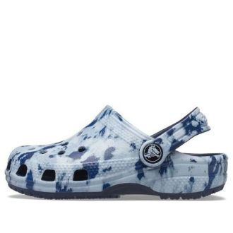 Crocs (GS) Classic Tie Dye Mania Clogs «Marble Bue» 206486-95T