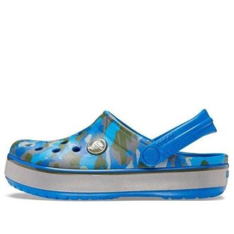 Crocs (GS) Crocband Camo Reflect Band Clogs «Blau Grau» 205818-4JL