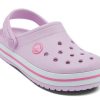 Crocs (GS) Crocband Clog «Pink White» 207006-6GD