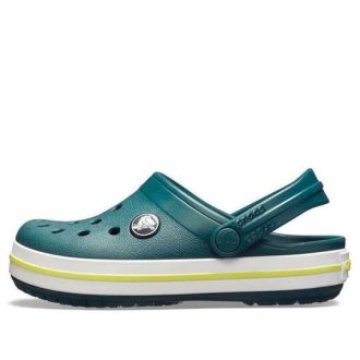 Crocs (GS) Crocband Clogs «Grün Weiß» 204537-375