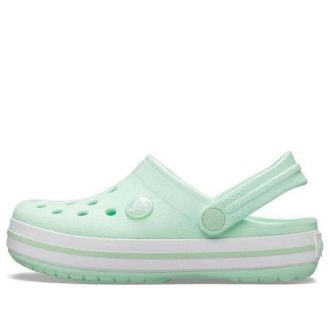 Crocs (GS) Crocband Clogs «Mintgrün Weiß» 204537-3TI