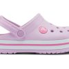 Crocs (GS) Crocband Clogs «Pink White» 207005-6GD