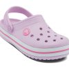 Crocs (GS) Crocband Clogs «Pink White» 207005-6GD