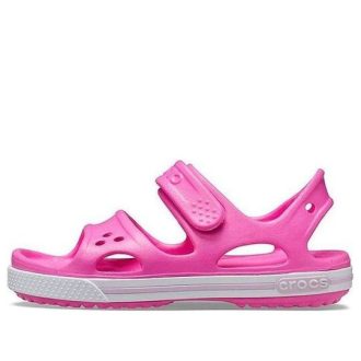 Crocs (GS) Crocband II Sandalen «Pink White» 14854-6QQ