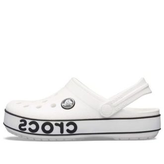 Crocs (GS) Crocband Logo Clogs «Weiß Schwarz» 206022-103