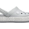 Crocs (GS) Crocband Logo Mania Clogs «Grau Silber» 205992-00J