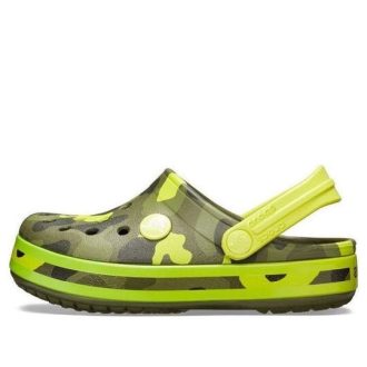 Crocs (GS) Crocband MultiGraphic Clogs «Armeegrün» 205532-738