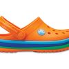 Crocs (GS) Crocband Rainbow Band Clogs «Orange Blau» 205205-80O