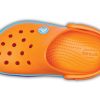 Crocs (GS) Crocband Rainbow Band Clogs «Orange Blau» 205205-80O