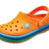Crocs (GS) Crocband Rainbow Band Clogs «Orange Blau» 205205-80O