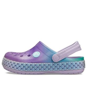 Crocs (GS) Crocband Rainbow Glitter Band Clogs «Lila Blau» 206344-530