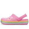 Crocs (GS) Crocband Rainbow Glitter Clogs «Pink» 206151-669