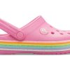 Crocs (GS) Crocband Rainbow Glitter Clogs «Pink» 206151-669
