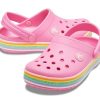 Crocs (GS) Crocband Rainbow Glitter Clogs «Pink» 206151-669