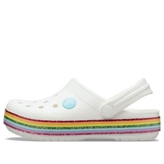 Crocs (GS) Crocband Rainbow Schuhe «White Multi» 206751-100