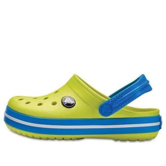 Crocs (GS) Crocband Round Toe Clogs «Gelb Blau» 204537-73E